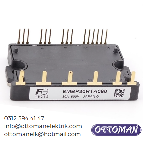 6MBP30RTA060 Fuji IPM MODULE 30A 600V - Ottoman Elektrik