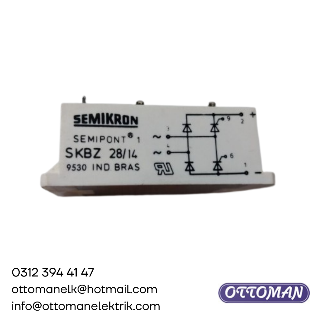 SKBT28/14 Diyot Köprüsü - 28A 1400V - SEMIKRON - OTTOMAN ELEKTRİK