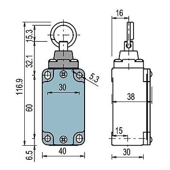 FD 576 Gerdirmeli Tip Halkalı Emniyet Switch PIZZATO