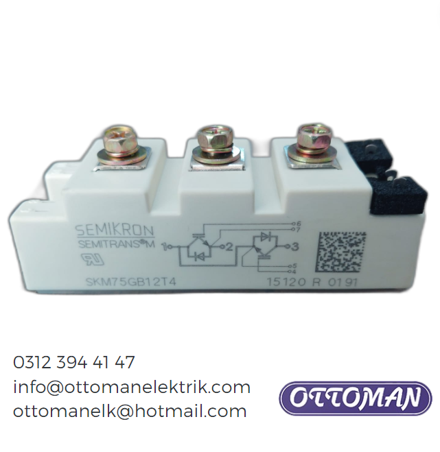 SKM75GB12T4 Semikron IGBT MODULE 75A 1200V - Ottoman Elektrik