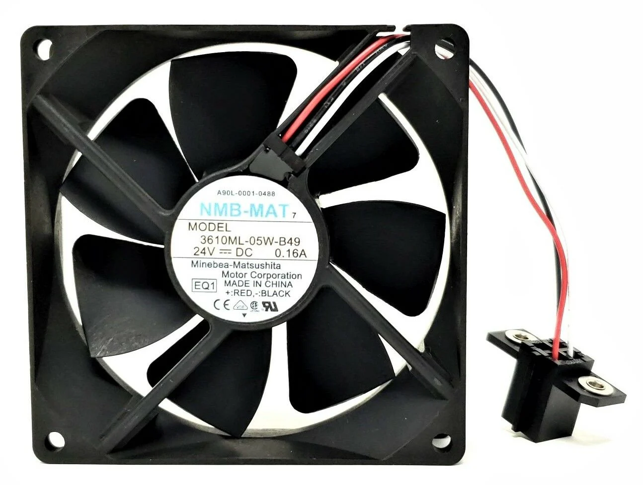  NMB 3610ML-05W-B49/ A90L-0001-0378 Soğutma Fanı - 92x92x25mm 24V DC 0.16A 3-Pin Konnektörlü Fanuc A90L-0001-0488-A90L-0001-0378 Uyumlu Endüstriyel Fan