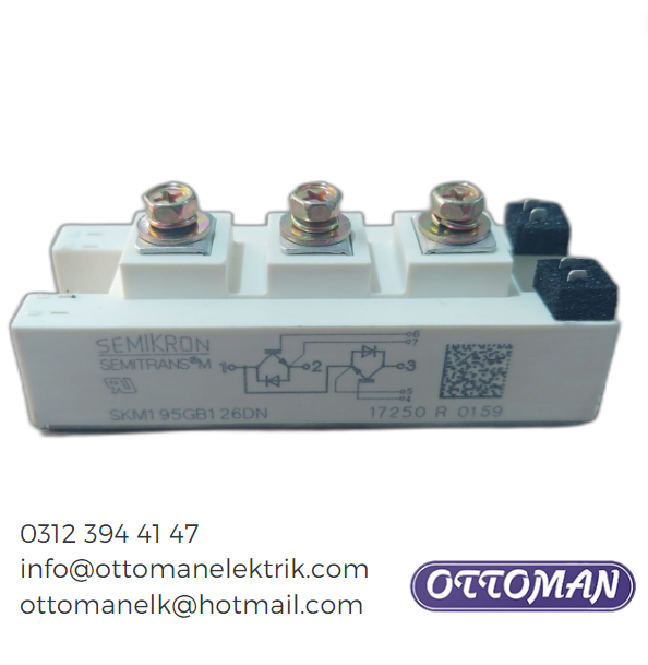 SKM195GB126D Semikron IGBT MODULE 160A 1200V - Ottoman Elektrik