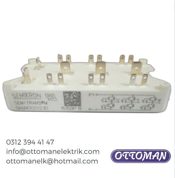 SKM40GD123D Semikron IGBT MODULE 40A 1200V - Ottoman Elektrik