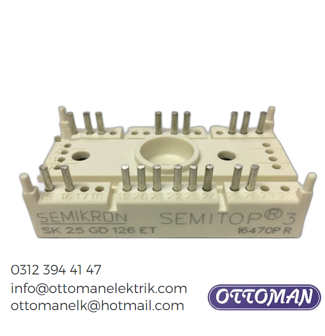 SKM200GAH126DKLT Semikron IGBT MODULE 200A 1200V Ottoman Elektrik