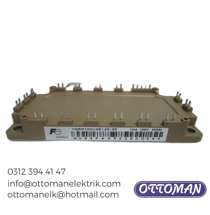 7MBR100U4B-120-50 IGBT MODULE 100A 1200V Ottoman Elektrik