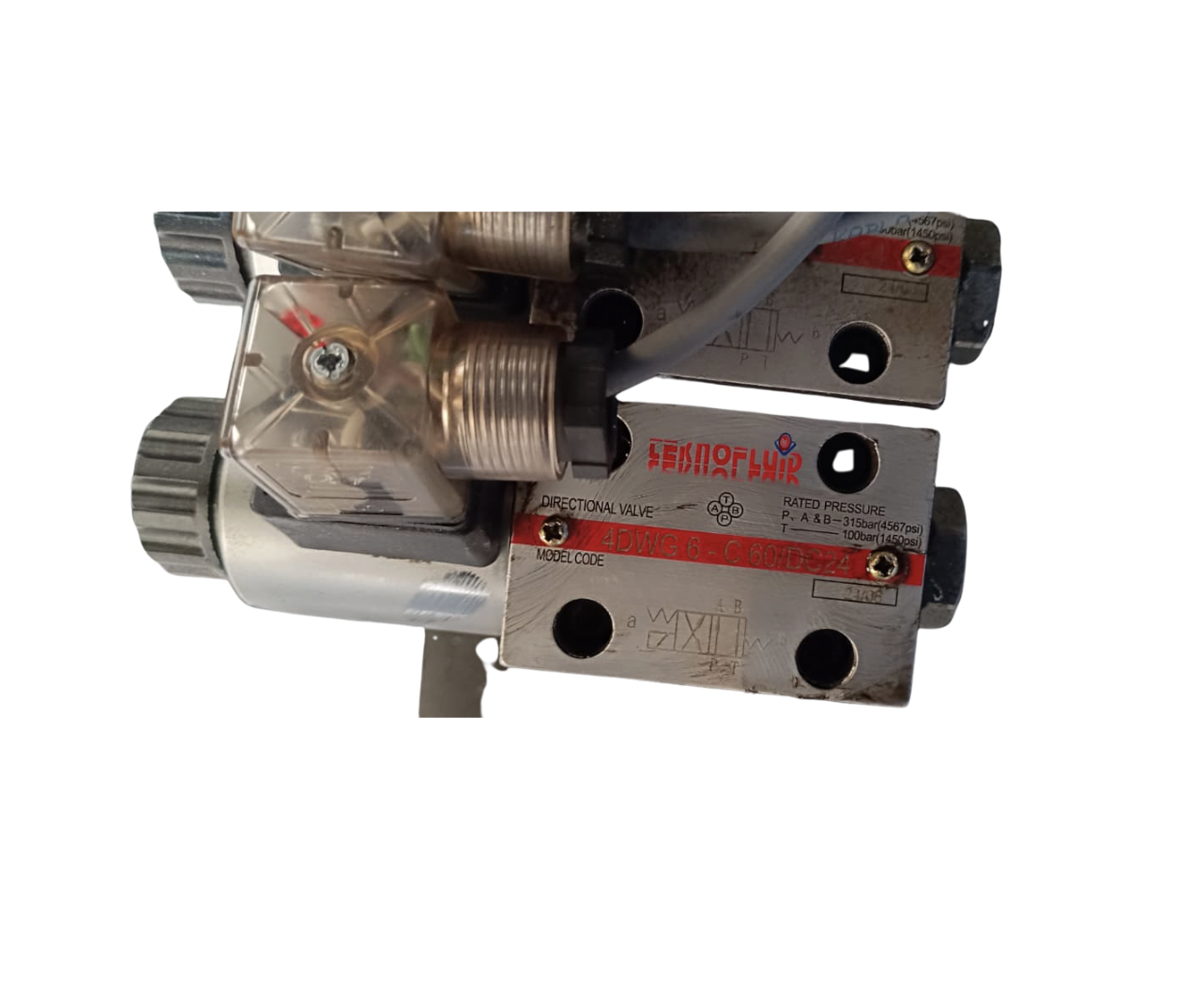 TEKNOFLUİD 4DWG6-C60DC24 Hidrolik Yön Kontrol Valfi