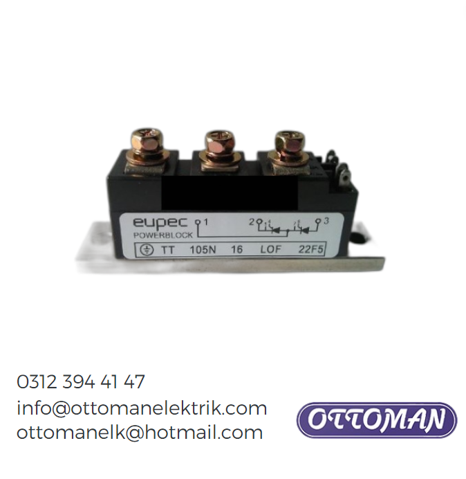 TT105N16LOF Infineon Tristör Modülü - 110A 1600V