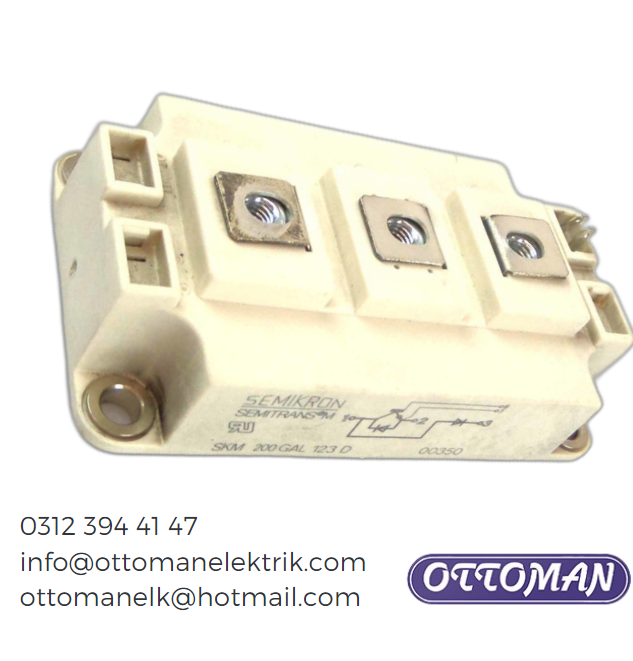 SKM200GAL123D Semikron IGBT MODULE 200A 1200V - Ottoman Elektrik