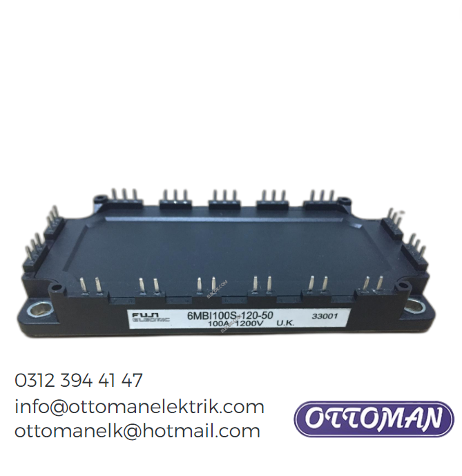 6MBI100S-120-50 IGBT MODULE 100A 1200V Ottoman Elektrik