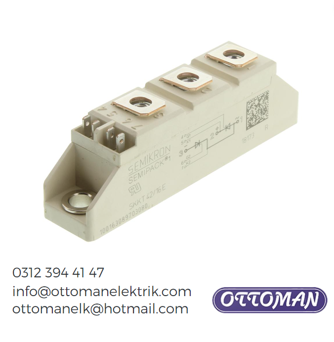 SKKT42/16E Semikron Tristör Modülü - 40A 1600V