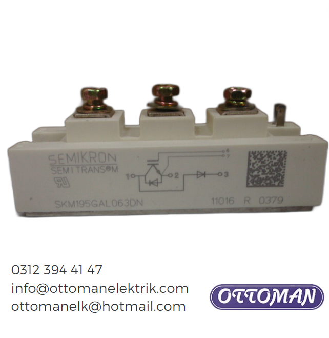 SKM195GAL063DN Semikron IGBT MODULE 200A 600V - Ottoman Elektrik