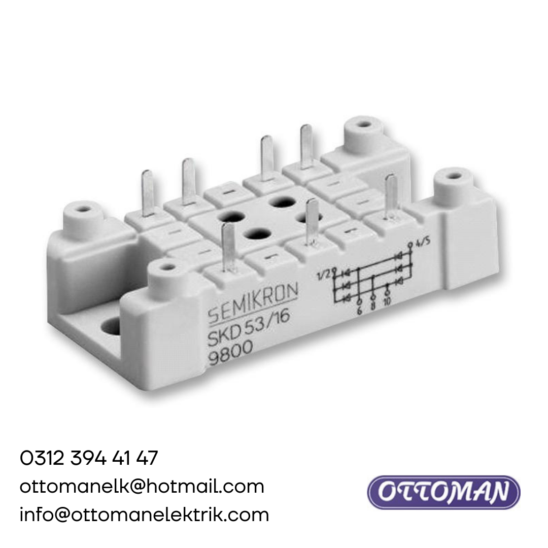 SKD53/16 Diyot Köprüsü - 53A 1600V - SEMIKRON - OTTOMAN ELEKTRİK