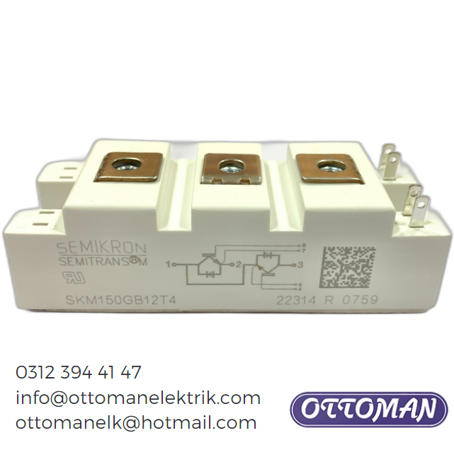 SKM150GB12T4 Semikron IGBT MODULE 150A 1200V - Ottoman Elektrik