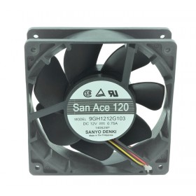 San Ace 12VDC 0.75A 3 Kablolu Fan 9GH1212G103