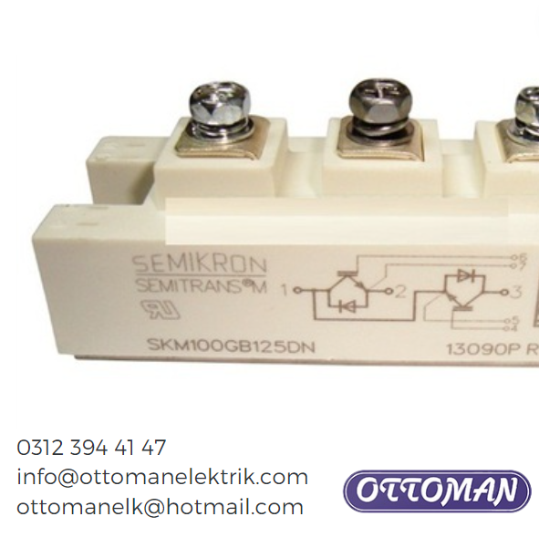 SKM100GB125DN Semikron IGBT MODULE 100A 1200V - Ottoman Elektrik