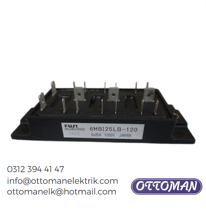 6MBI25LB-120 IGBT MODULE 6X25A 1200V Ottoman Elektrik