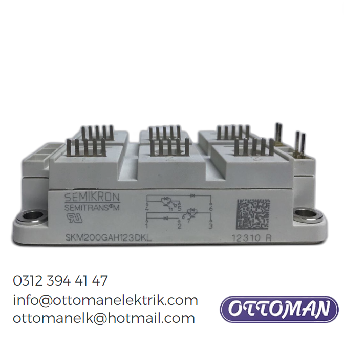 SKM200GAH123DKL IGBT MODULE 200A 1200V Ottoman Elektrik