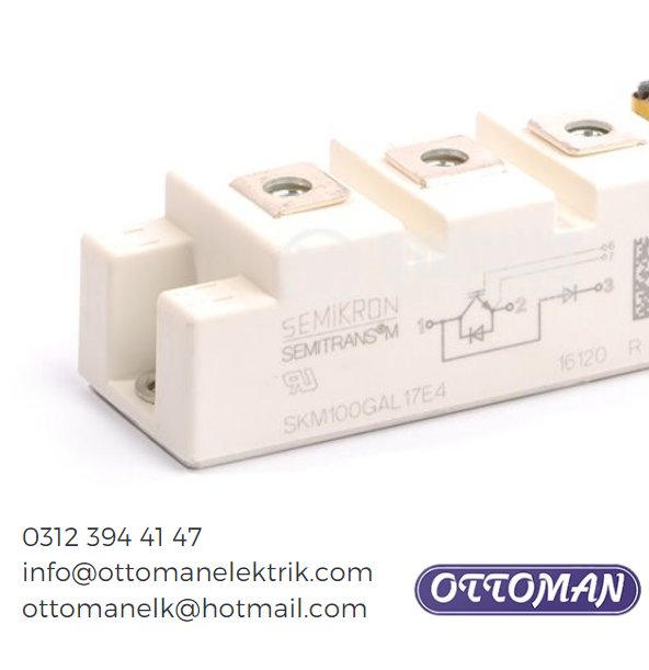 SKM100GAR123D Semikron IGBT MODULE 100A 1200V - Ottoman Elektrik