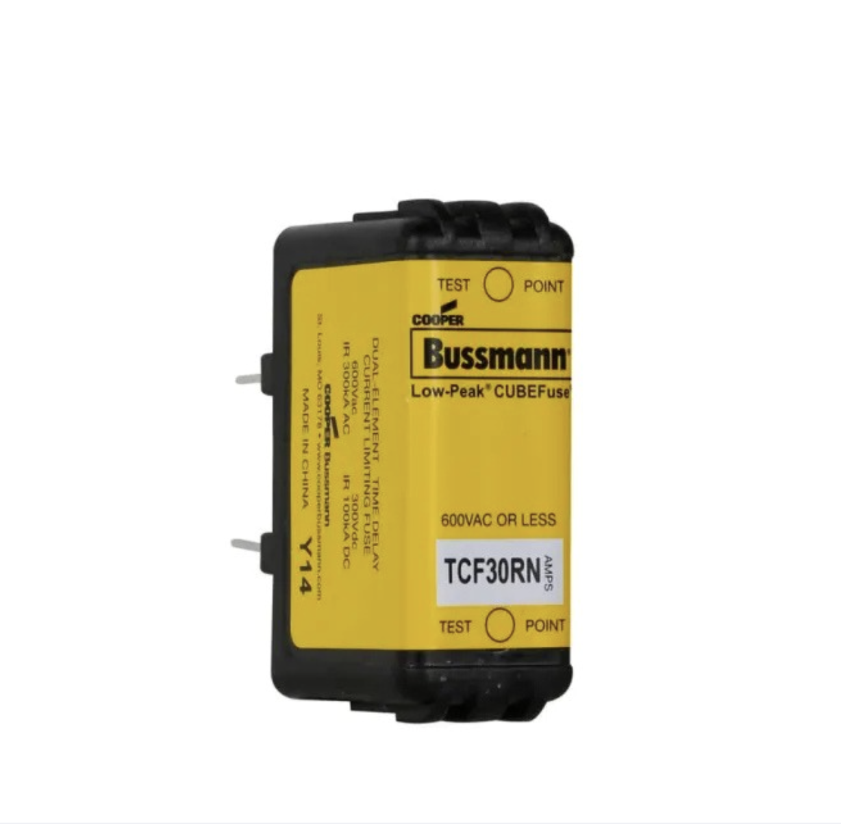 Eaton TCF30RN 30A 600V AC Cube Fuse