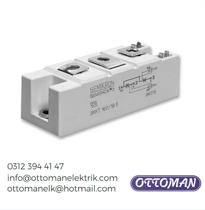 SKKT162/16E Semikron Tristör Modülü - 162A 1600V