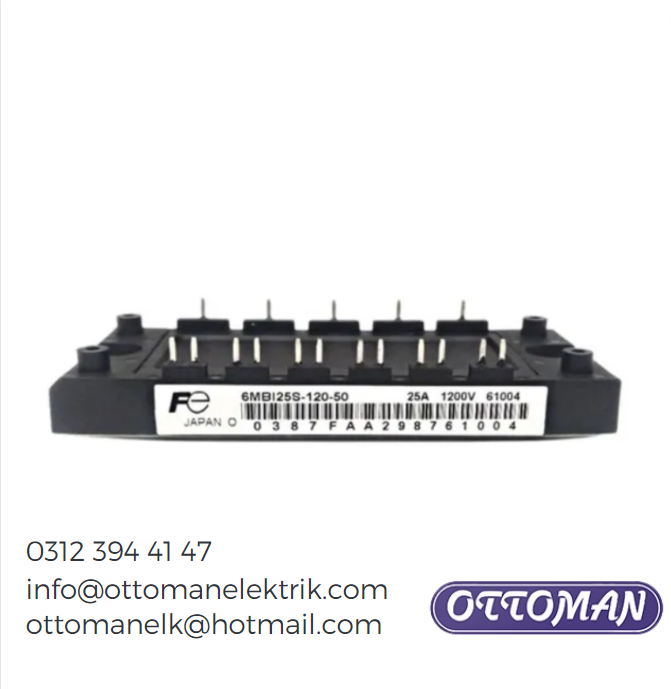 6MBI25S-120 IGBT MODULE 25A 1200V Ottoman Elektrik