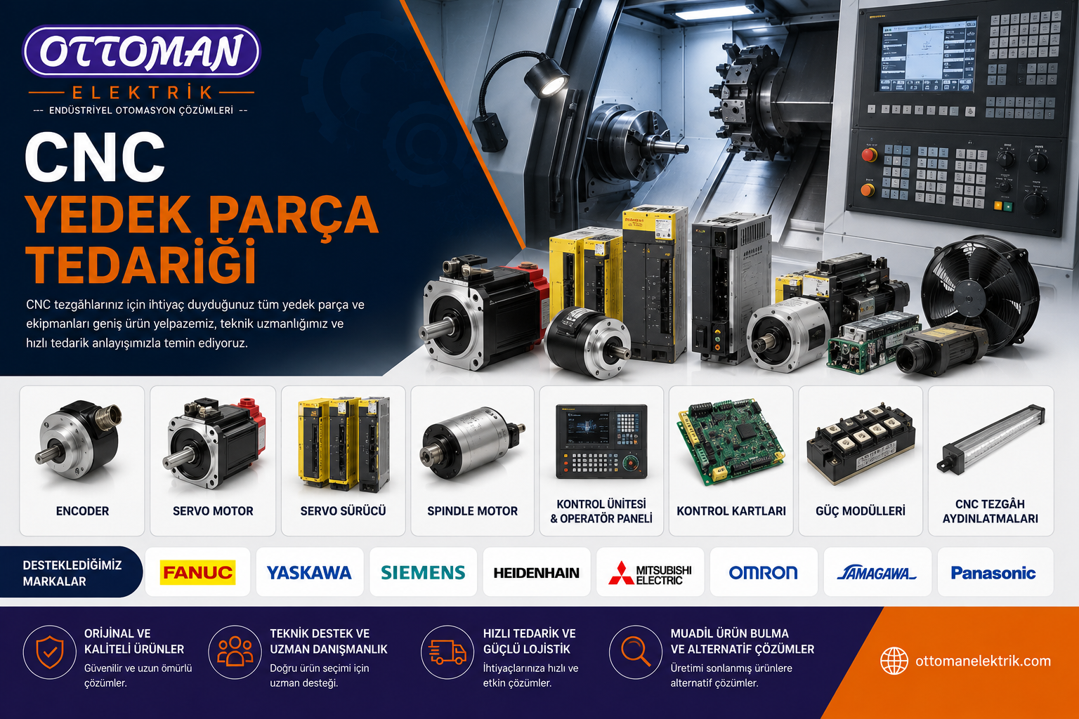 CNC Yedek Parça Tedariği